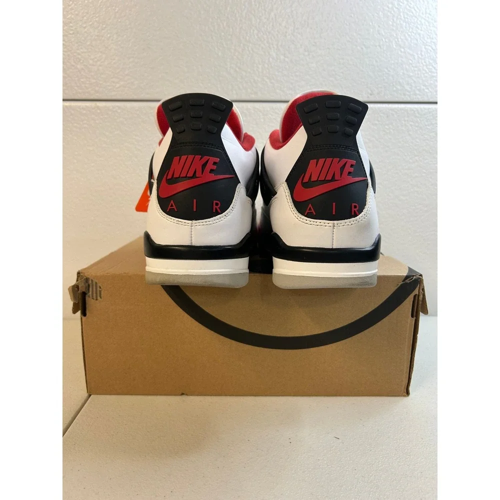 Jordan 4 Retro Fire Red 2020 White Black Mens Size 13 #2318